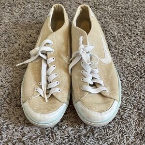 Nike Capri Canvas Beige Women's Sneakers Swoosh‎ Vintage Size 10 315774-111